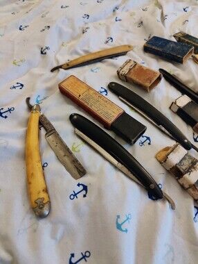 Barbers Special "Vintage Straight Edge" Razors Seven In All